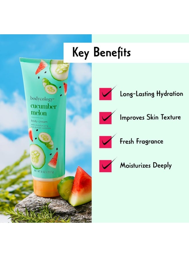 Bodycology Body Cream - Cucumber Melon by Bodycology for Women - 8 oz Body Cream - Image 5