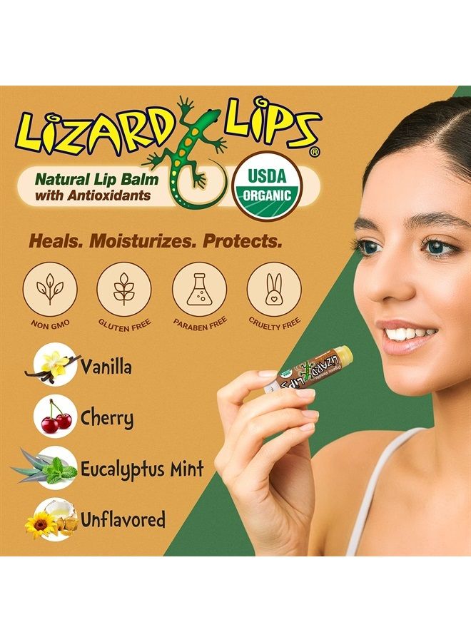 Lizard Lips USDA Certified Organic - Vanilla 4 Pack - Image 3