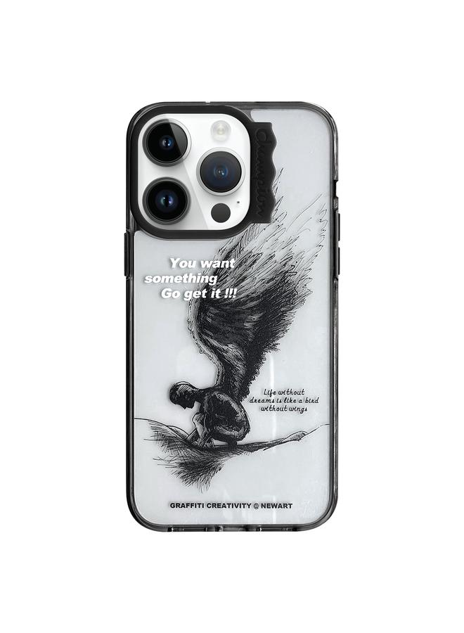 Zaboon Case For iPhone 13 Pro Max Colorful Wave Circle Creative Pattern Phone Case - Image 1