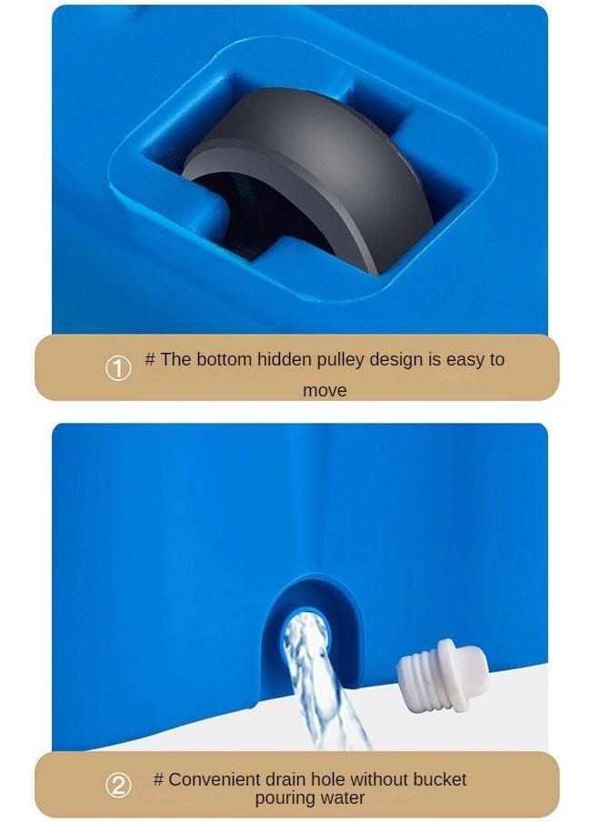 Mop And Bucket Set 360 Degree Spin Rotating Mop With Bucket 2 Microfiber Heads And Adjustable Handle For Home Wooden Floor Cleaning Tools