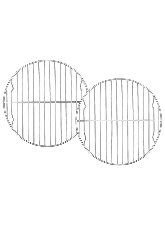 TeamFar Round Cooling Rack Set Of 2 9 Inch Round Rack Baking Steaming Roasting Rack Set Stainless Steel Healthy & Dishwasher Safe Mirror Finish & Rust Free - Image 2