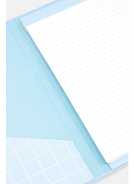 Paperbuzz Allover Print Pad Folio Clipboard With Ruled Notepad, Light Blue  - Image 2