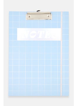 Paperbuzz Allover Print Pad Folio Clipboard With Ruled Notepad, Light Blue  - Image 1