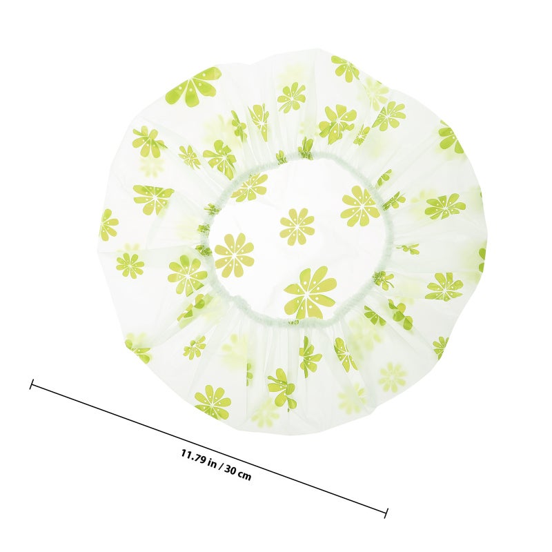 4pcs Bath Caps Adult Womens Sauna Hat Dot Print Bath Hats Reusable Shower Hats For Short Hair - Image 2