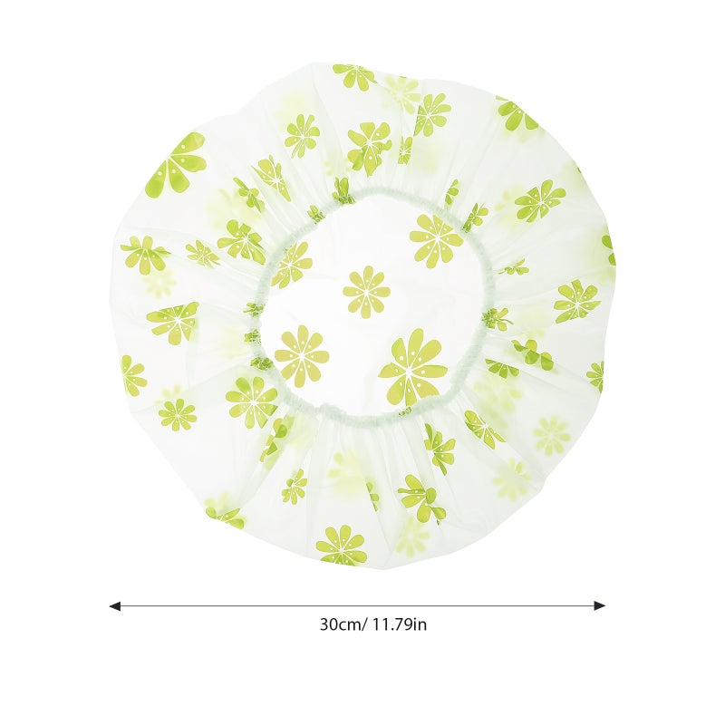 4pcs Bath Caps Adult Womens Sauna Hat Dot Print Bath Hats Reusable Shower Hats For Short Hair - Image 4