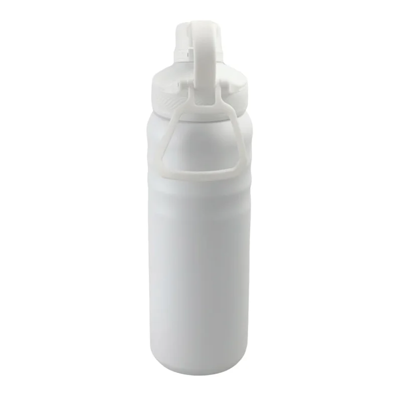 Hans Larsen White Hans Larsen Cento Double-Walled Stainless Steel Vacuum Flask 720ml Hot And Cold Insulated Sports Water Bottle, Leak-Proof Lid with Carry Loop, Durable Travel Flask for Daily Use - White  | Best Price UAE