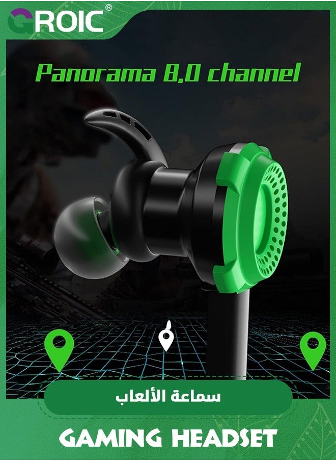 GROIC Dual Microphone Wired Earphone In-Ear Headphones with 3.5mm/Type-C Interface for Sports and Gaming, Corded Plug in Ear Buds  - Image 4
