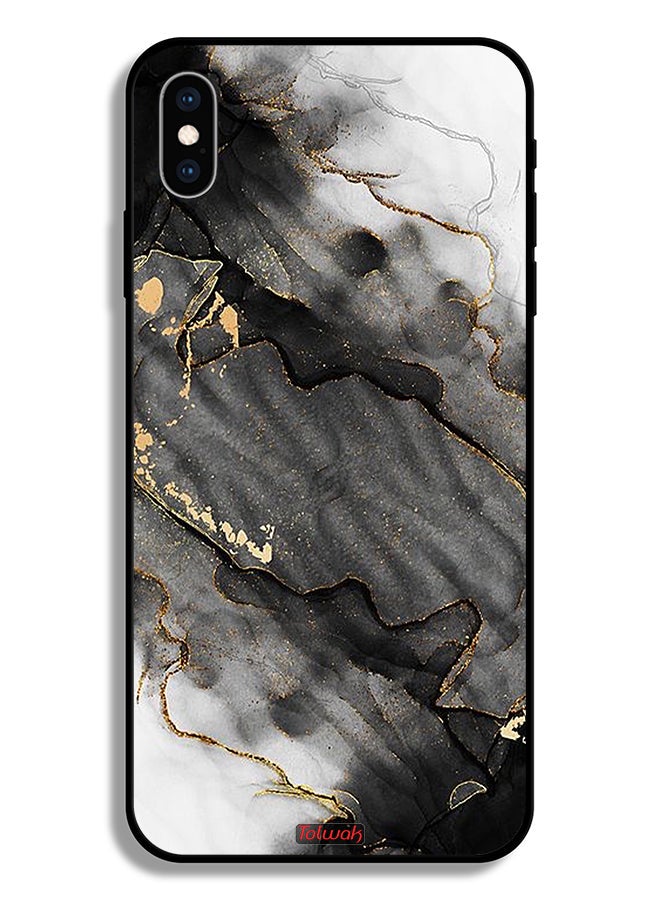 Tolwak Apple iPhone XS Protective Case Glitter Marble - Image 2