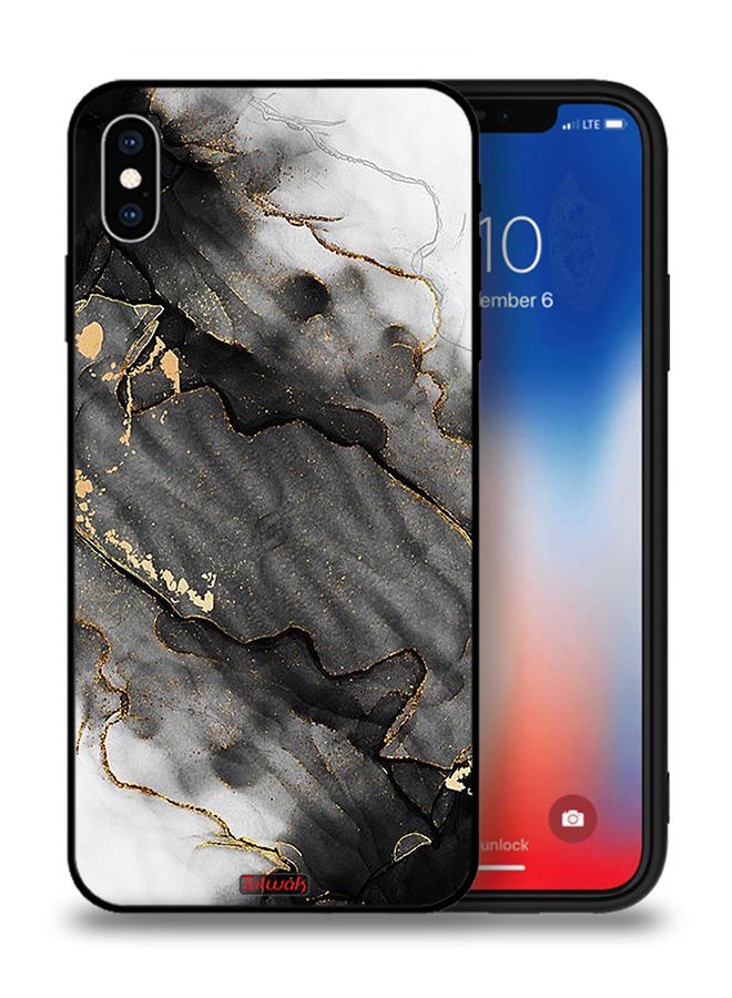 Tolwak Apple iPhone XS Protective Case Glitter Marble - Image 1