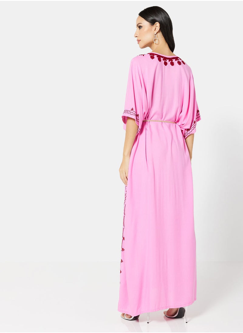 ARABIAN CLOSET EMBROIDERED KAFTAN  - Image 2