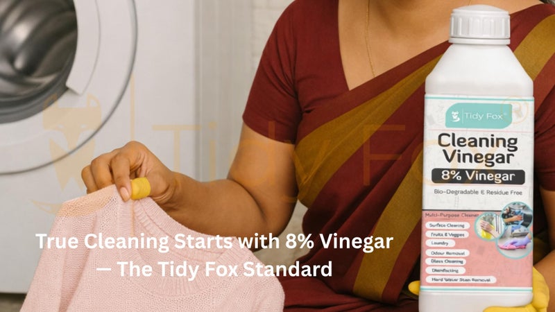 TIDY FOX Vinegar for Cleaning, 8% Concentrated, 1 Ltr - Image 4