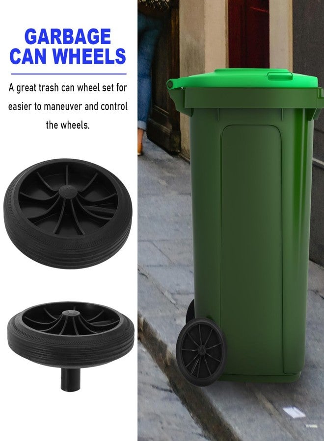 BUGUUYO Trash can Wheels Replacement Set 7.48 Inch Garbage Bin Casters for Easy Maneuvering and Control in Home Office and Outdoor Use - Image 4