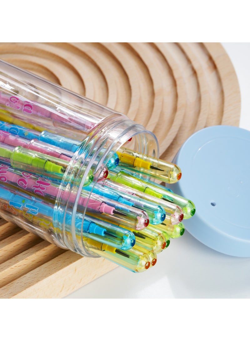 Deli EC086 MONSTER FRIENDS No Clip Plastic Round Barrel No Grip Mechanical Pencil with Eraser, 2B, 20PCS - Image 3