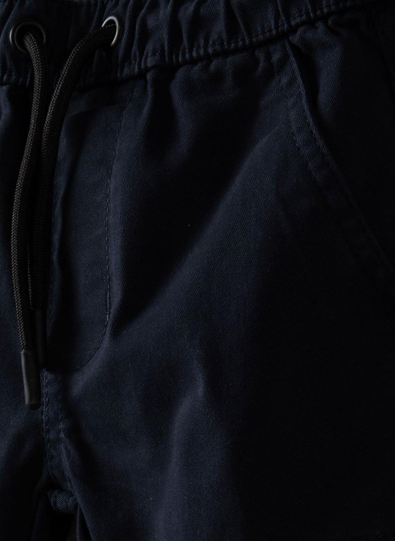 مينوتي بنطال كارجو للأطفال من قماش تويل بخصر مطاطي وساق برباط - Image 4