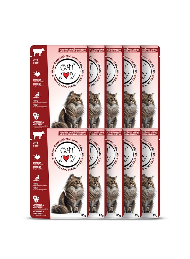 كات جوي مع لحم البقر في المرق 85 جرام - Image 1