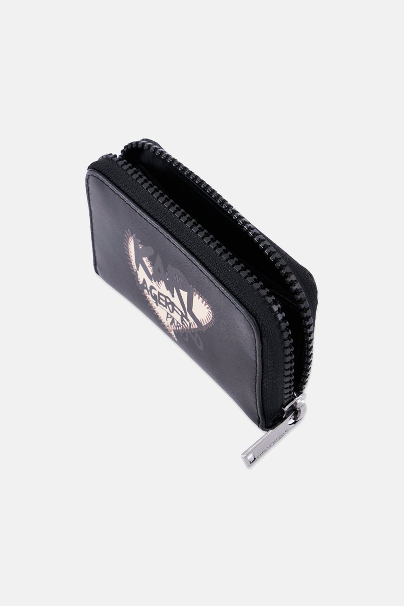 Karl Lagerfeld Men Graphic Print Wallet, Black - Image 3