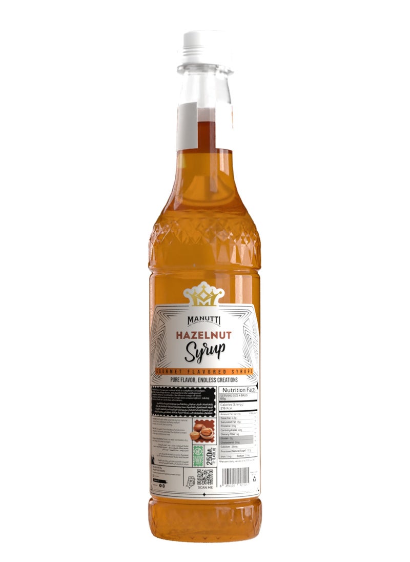 Manutti - Hazelnut Syrup 350 ml - Image 1