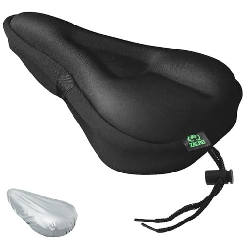 Zacro Gel Bike Seat - Extra Soft Bicycle Saddle Cushion with Water&Dust Resistant Cover - Image 1