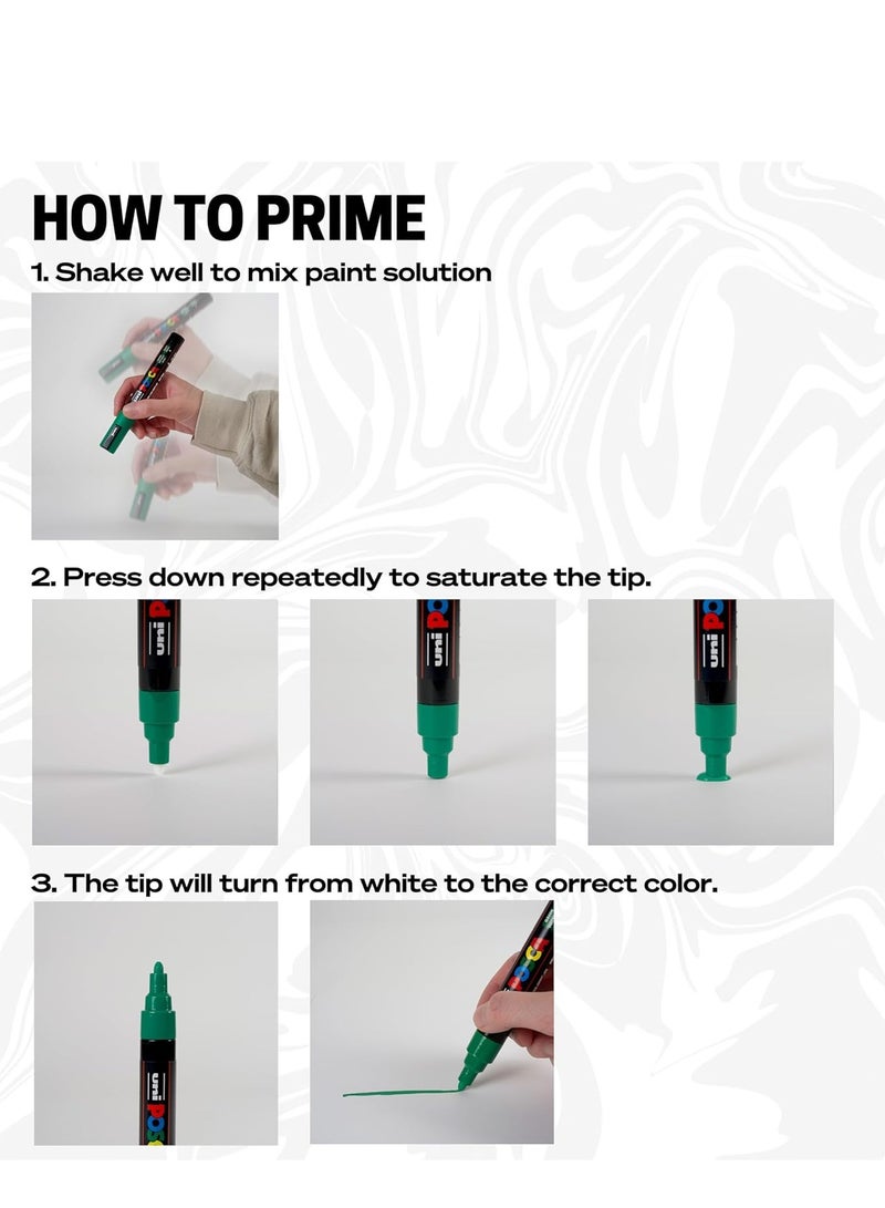 بوسكا ‌مجموعة أقلام بوسكا للرسم بالطلاء 8 قطع - 0.7 مم مع أطراف قابلة للانعكاس | أقلام أكريليك فنية (لوازم رسم، تلوين الأقمشة، علامات نسيج، أقلام طلاء) - Image 5