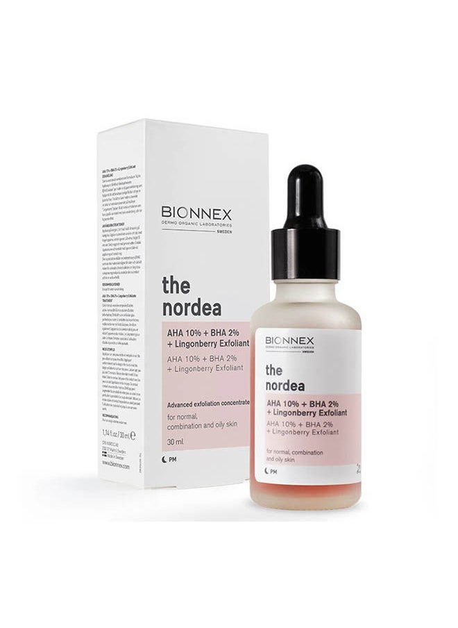 BIONNEX - The Nordea Aha 10% + Bha 2% + Lingonberry Exfoliant Serum - Image 1