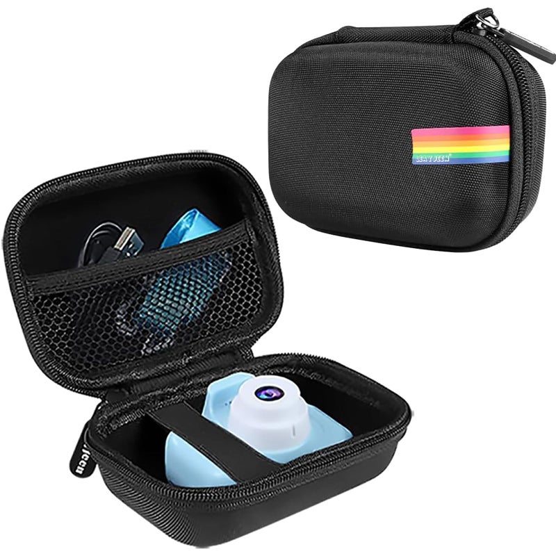 Leayjeen Kids Camera Case Compatible with Seckton/GKTZ/VATENIC/OZMI/PROGRACE/Nine Cube/Desuccu Kids Digital Camera Toys and Accessories, Birthday Holiday Gifts for Boys,Black(Case Only) - Image 1