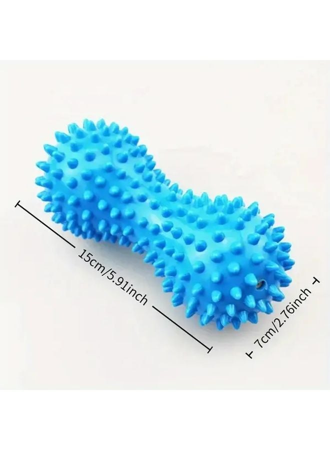 Sky Blue Peanut Yoga Massage Balls PVC Spiked Muscle Relaxation Reflexology Acupressure Nodes - Image 2
