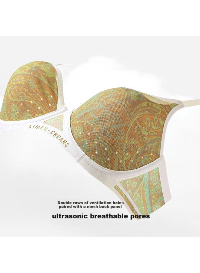 Aimer Women's Large Bust Breathable Seamless Side Support Bra Ca111361 Brown B75 - Image 3