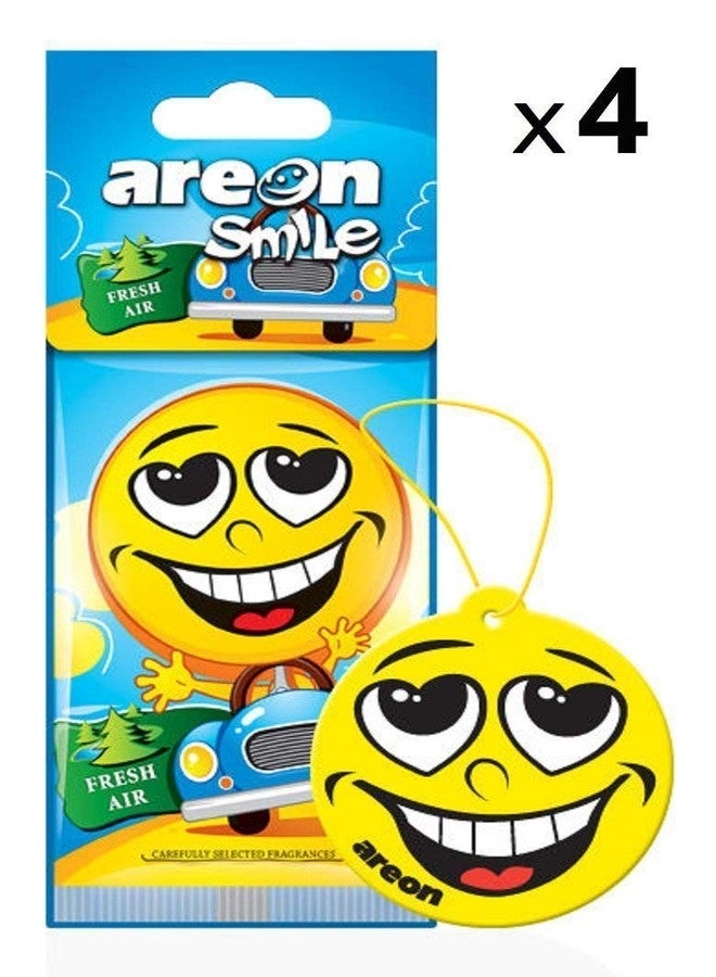 أريون معطر جو للسيارة بتصميم إيموجي مبتسم من AREON، بنكهة علكة الفقاعات (عبوة من 12 قطعة) - Image 4