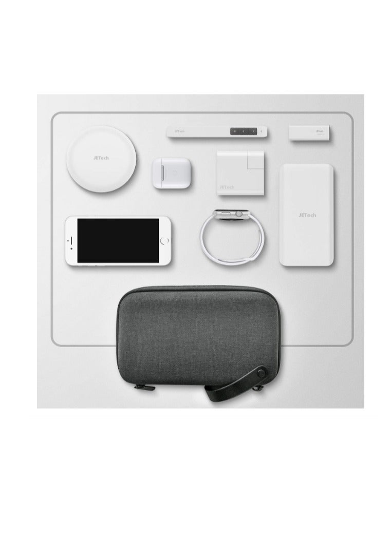 جي تيك حقيبة تنظيم ملحقات السفر من JETech – حقيبة محمولة للملحقات الإلكترونية والكابلات – مناسبة لمحول ماك بوك، الكابلات، قلم اللمس، بطاقات SD والفأرة - Image 2