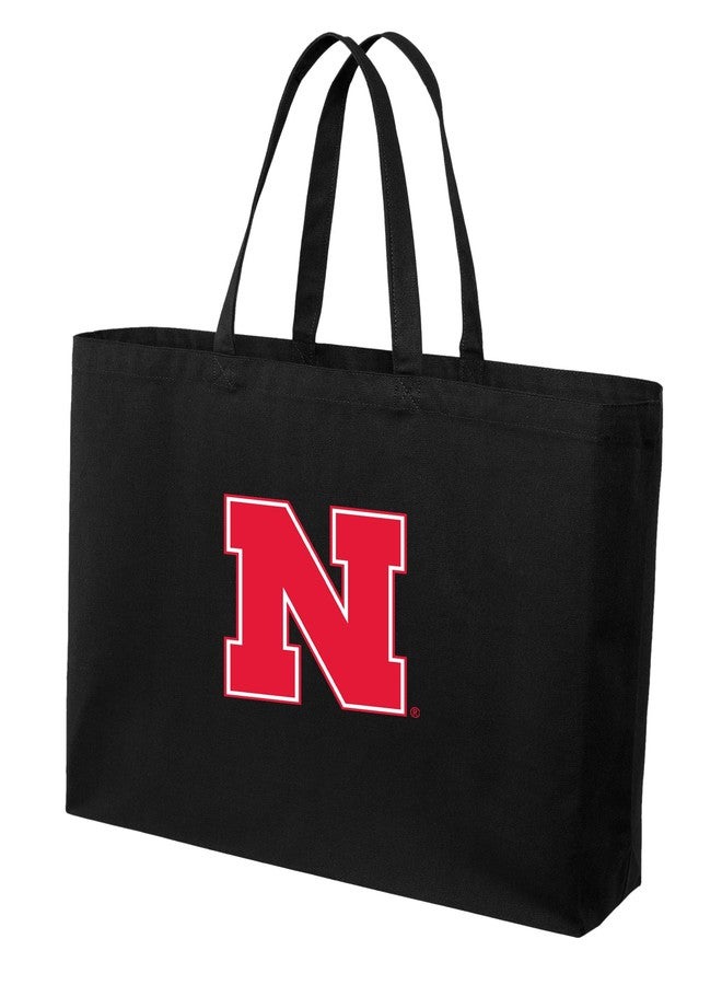 Broad Bay JUMBO Nebraska Huskers Tote Bag or Large Canvas University of Nebraska Shopping Bag - Image 1