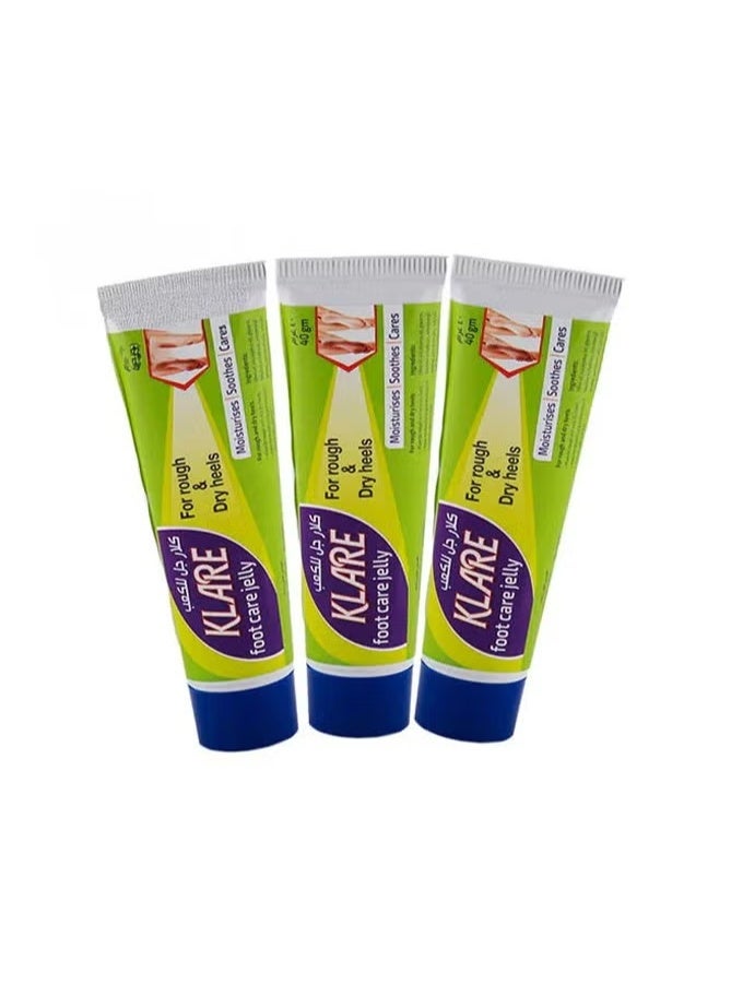 Klare Clair Foot Care Gel for Dry and Rough Heels 40g (3 pieces) - Image 1