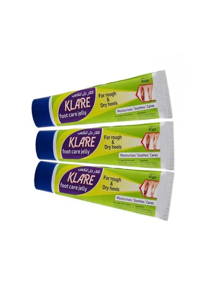 Klare Clair Foot Care Gel for Dry and Rough Heels 40g (3 pieces) - Image 2
