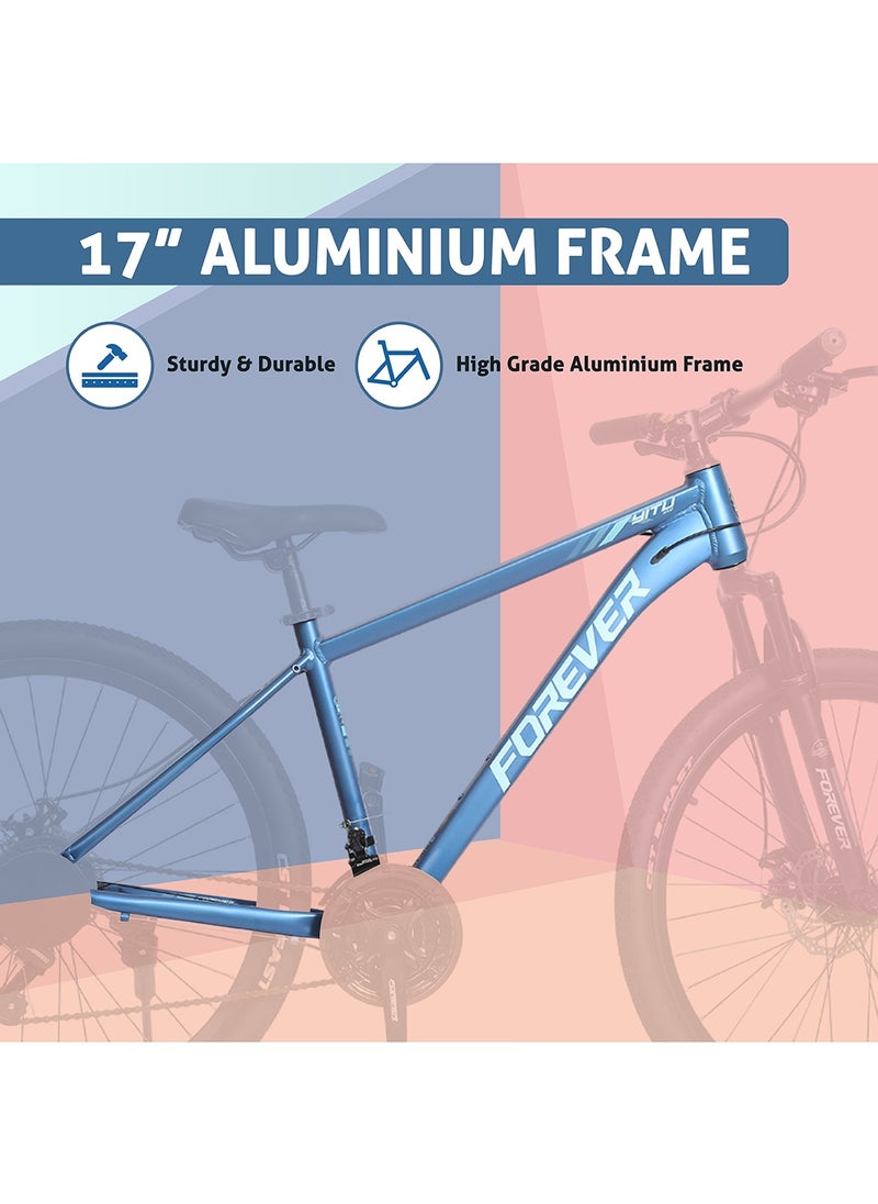 ENDLESS  FOREVER Aluminium Alloy 17" Frame, 27.5" Wheels Mountain Bike with Shimano Altus 21 Speed Gear Shifter for Adults|Disc Brakes, Adjustable Seat, All Terrain Tyres, Suspension MTB Cycle for Men & Women  - Image 5