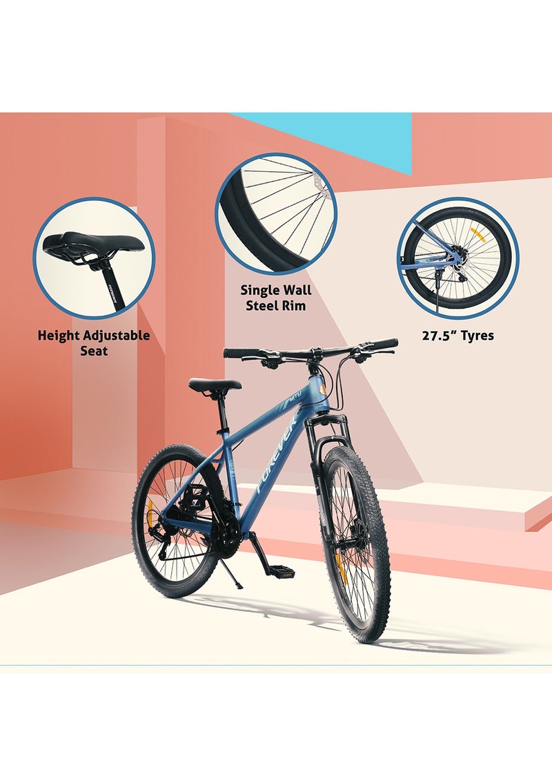 ENDLESS  FOREVER Aluminium Alloy 17" Frame, 27.5" Wheels Mountain Bike with Shimano Altus 21 Speed Gear Shifter for Adults|Disc Brakes, Adjustable Seat, All Terrain Tyres, Suspension MTB Cycle for Men & Women  - Image 3