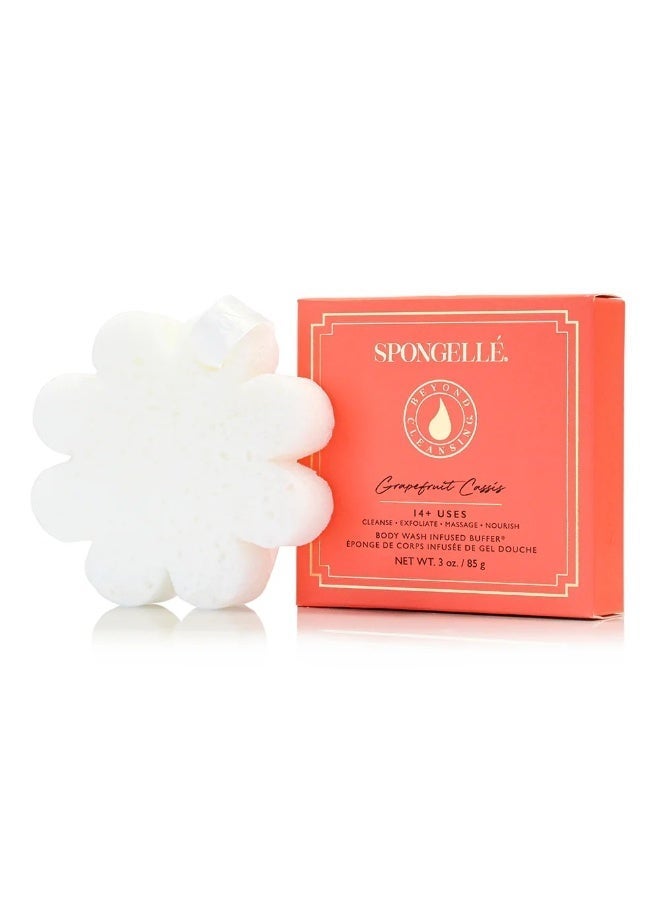 spongelle Daisy Collection Grapefruit Cassis Body Wash Infused Buffer 85 g (14+Uses) - Image 1