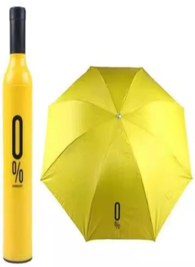 BLAGO Wine Bottle Beautiful Travel Umbrella, Automatic, Strong, Durable, Hidden Folding Umbrella for Rain, Sun Light for 2 Persons for Adult Men Women, Fun Gift, Random Color - Image 2