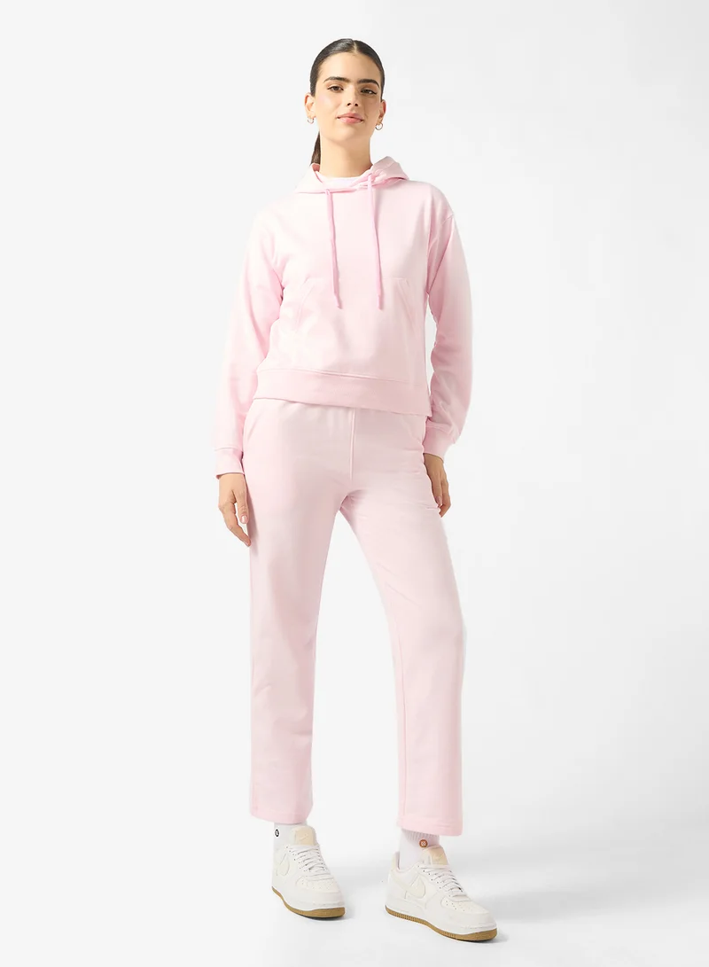 Ginger Basics Hooded Sweatshirt & Wide Leg Sweatpant Set