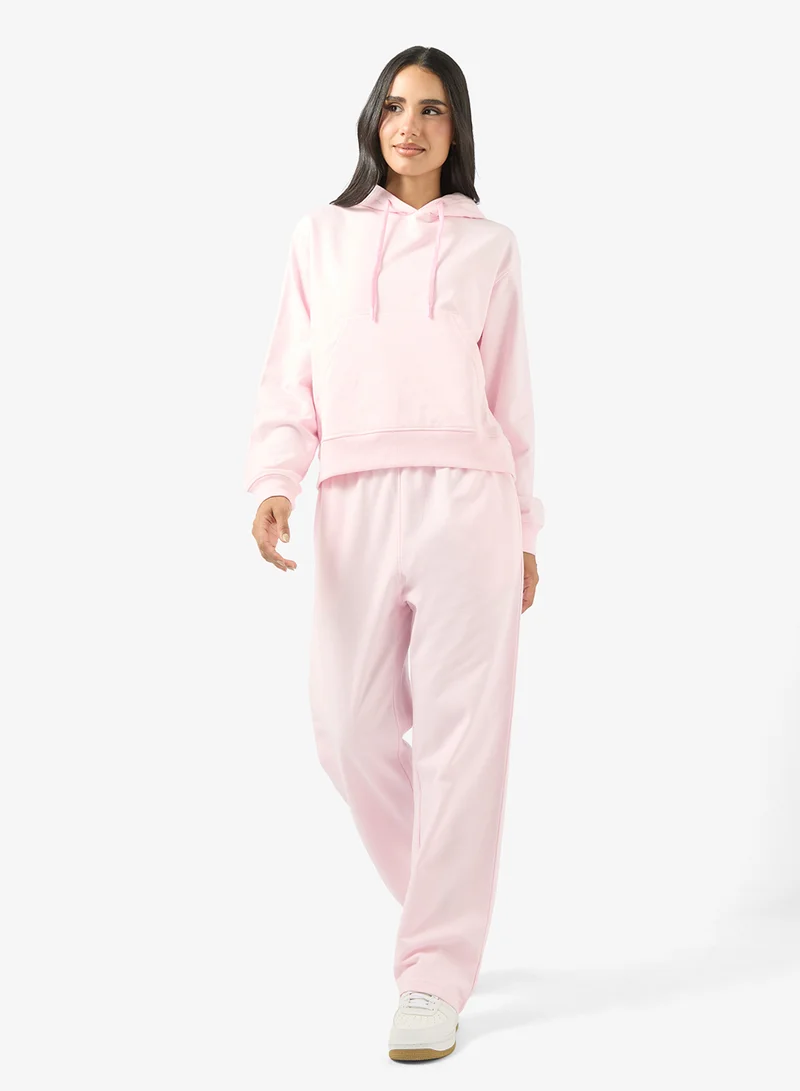 Ginger Basics Hooded Sweatshirt & Wide Leg Sweatpant Set