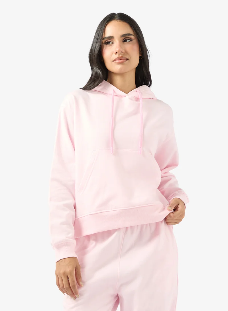 Ginger Basics Hooded Sweatshirt & Wide Leg Sweatpant Set