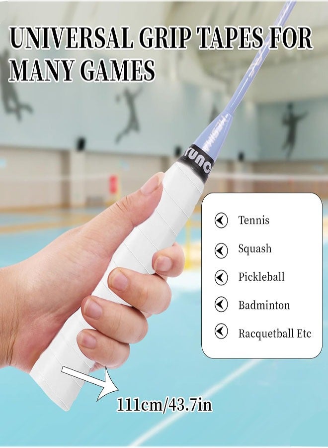 6 Pack Tennis & Badminton Racket Grip Tape, Absorbent Dry Feel Badminton Racket Grip Tape Overgrip Replacement for Squash Baseball Bat Softball Bat (3Colors) - Image 4