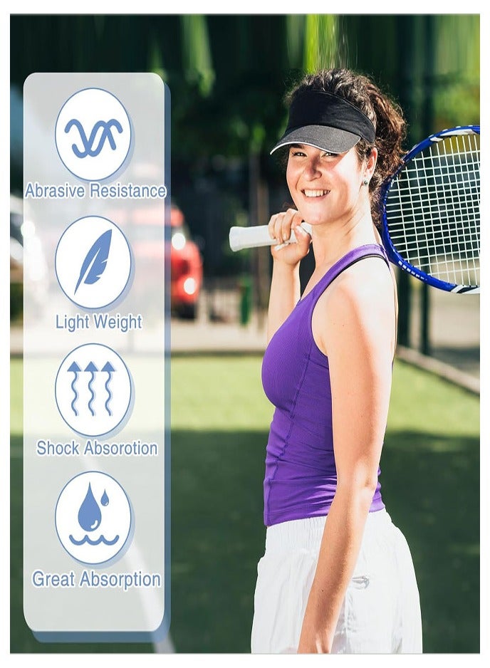 6 Pack Tennis & Badminton Racket Grip Tape, Absorbent Dry Feel Badminton Racket Grip Tape Overgrip Replacement for Squash Baseball Bat Softball Bat (3Colors) - Image 5