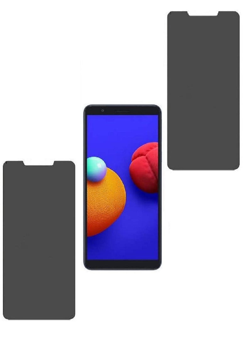 Super 2 Pieces Tempered Glass Screen Protector Anti-Spy Privacy Designed For Samsung Galaxy M01 Core Full Screen Coverage And Bubble Free - Image 1