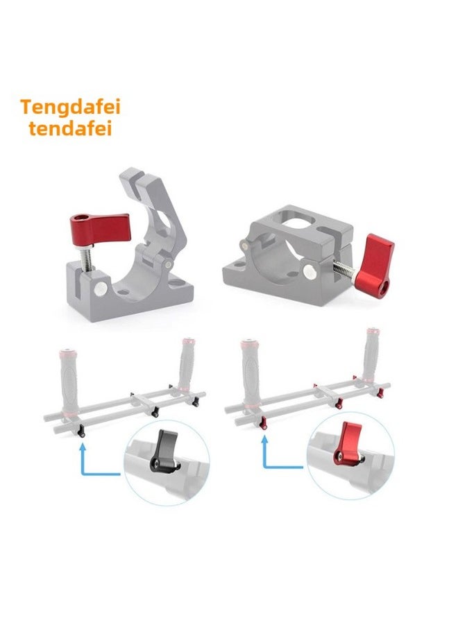Generic - M4M5M6 Aluminum Alloy L-shaped Handle Stabilizer Rabbit Cage Screw Sports Camera Adjustable Angle Hand Screw-Color:Tf10551-b (large Handle M4*25) - Image 1