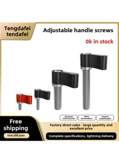 Generic M4M5M6 Aluminum Alloy L-shaped Handle Stabilizer Rabbit Cage Screw Sports Camera Adjustable Angle Hand Screw-Color:Tf10551-b (large Handle M4*25)  - Image 2