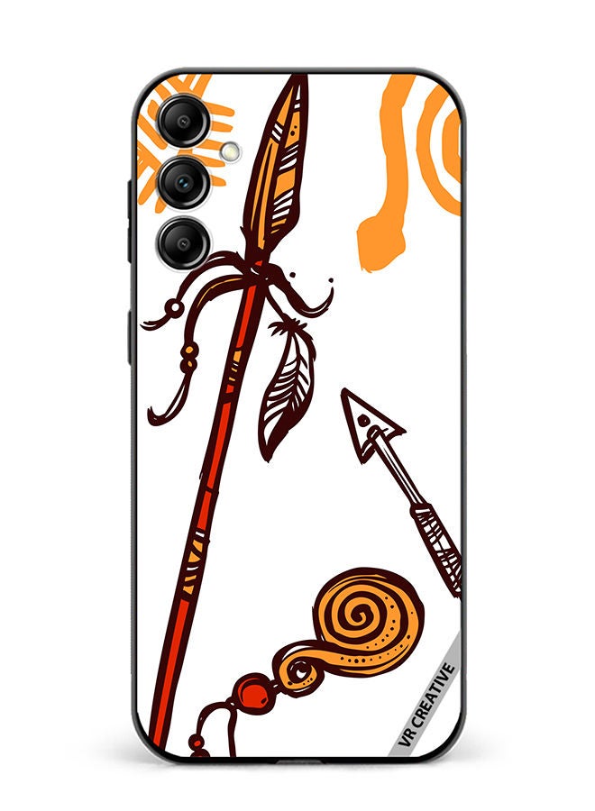 VR CREATIVE Protective Case Cover For Samsung Galaxy A14 5G/A14 African Spear Design Multicolour - Image 1