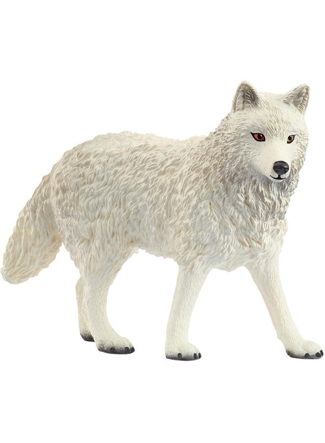 Schleich تمثال ذئب القطب الشمالي من وايلد لايف (8.31 × 3.2 × 6.10 سم) - Image 1