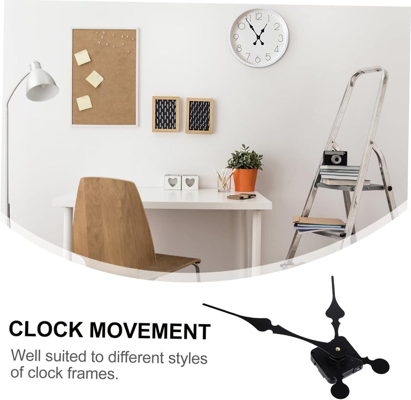 POPETPOP Silent Quartz Clock Movement Mechanism for DIY Clock Accessories Metal Hour and Hands Easy to Install Replacement Parts for Crafts - Image 3