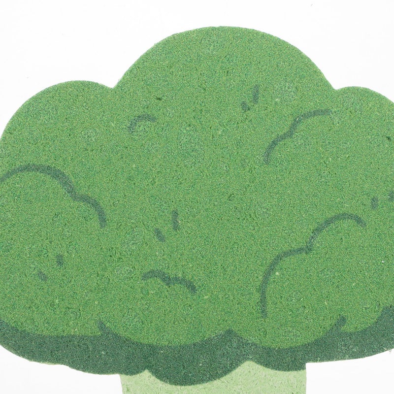 Soft Natural Pulp Broccoli Shower Sponges Set of 5 Body Exfoliating Scrubber for Sensitive Skin - Image 4