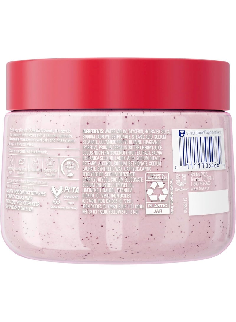 دوف مقشر الجسم دوف بالكرز وحليب الشيا يقشر ويغذي بعمق للحصول على بشرة ناعمة ومشرقة 15 أونصة - Image 5