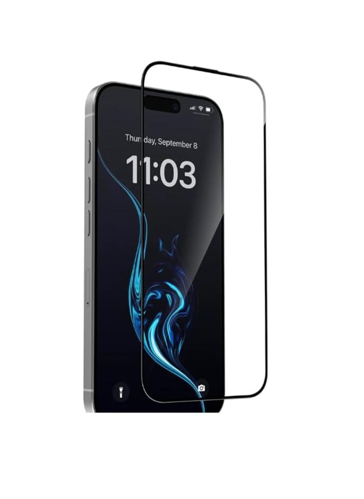 for iPhone 16 Pro Screen Protector Tempered Glass, HD clarity, Full Glue, Bubble-free, Drop Protection, Anti-scratch, Full Coverage Screen Protector for iPhone 16 Pro